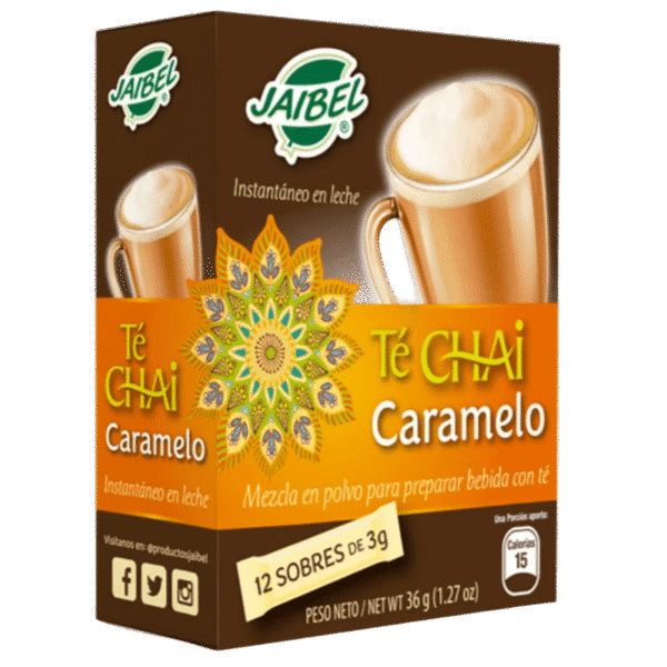 TE CHAI LATTE CARAMELO JAIBEL DISPX12UNDX3G(36G)