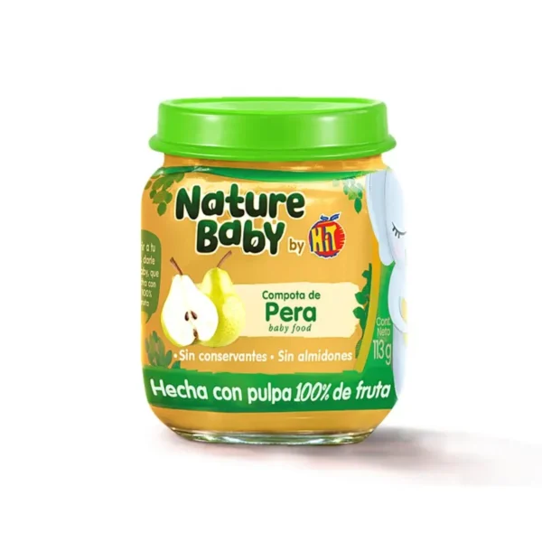 COMPOTA NATURE BABY PERA 24UNID*113GR