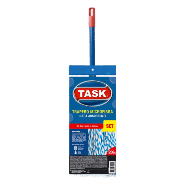 TRAPERO MICROFIBRA AZUL TASK REPUESTO N4 UND