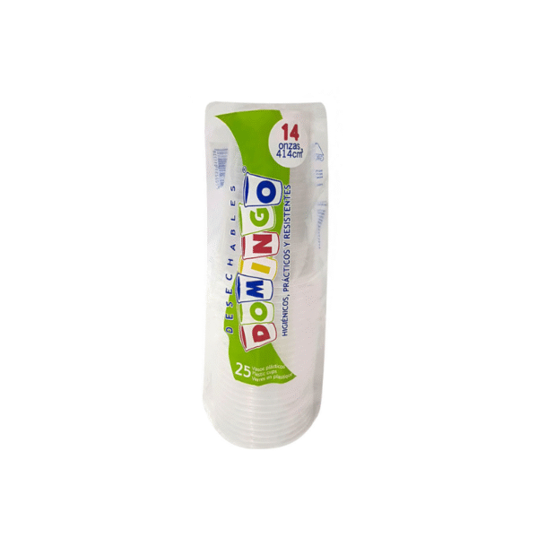 VASO DOMINGO 14 ONZ UND 48DISP*25UND