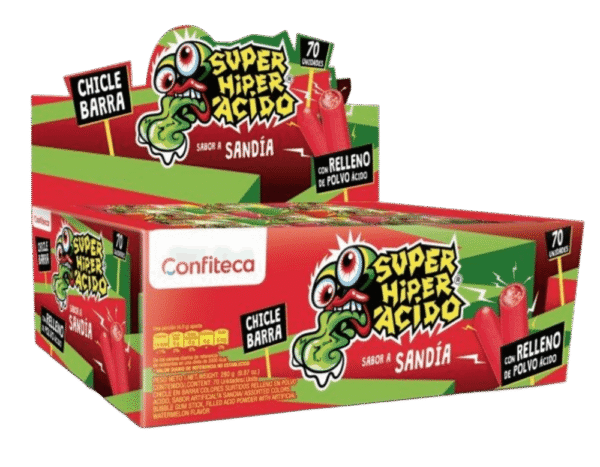 SUPER ACIDO MINIBARRA SANDIA 36DISP*70UND*280GR
