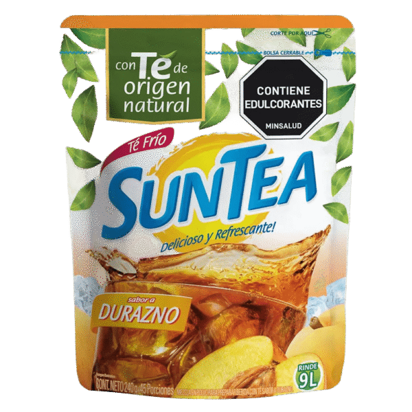 SUNTEA SABOR DURAZNO CJA 20DISP*12UND*240GR