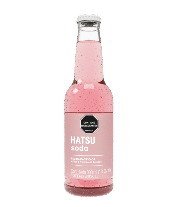SODA HATSU VNR FRAMBUESA Y ROSAS  6UND*300ML