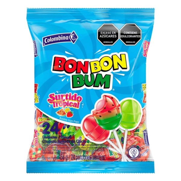 BONBONBUM SURTIDO TROPICAL 15DISPX24UNDX456G