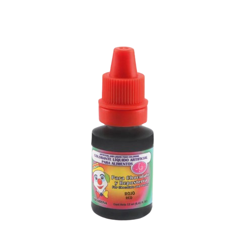 COLORANTE LIQUIDO ARTIFICIAL ROJO COLORISA 12UNDX12ML