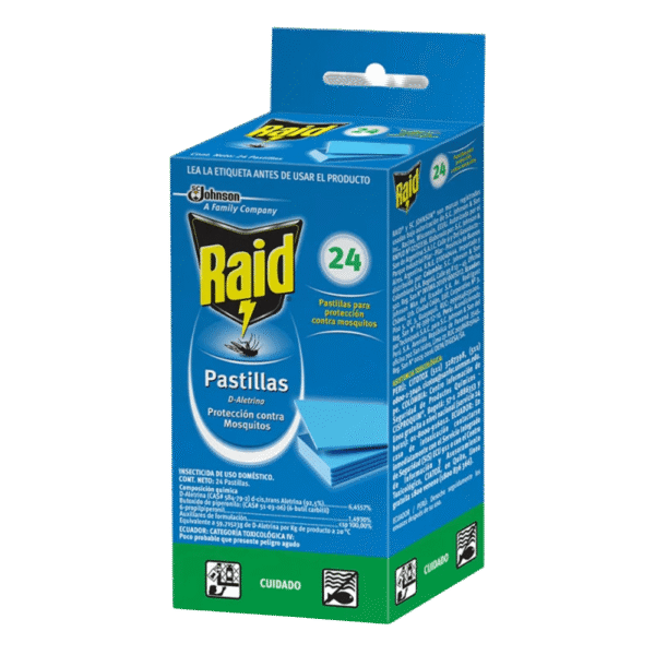 RAID PASTILLAS MOSQUITOS ELECTRICO + 4UND