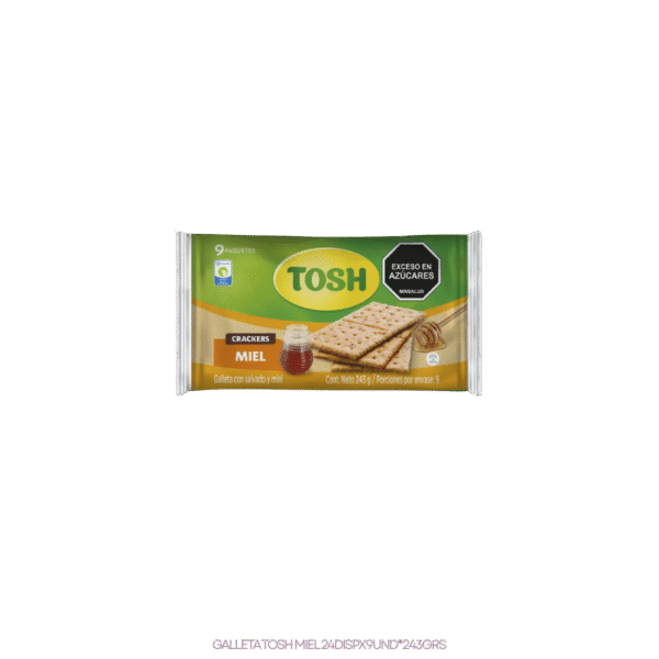 GALLETA TOSH MIEL 24DISPX9UNDX243G