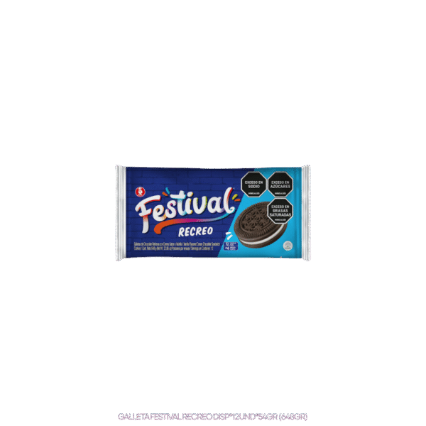 GALLETA FESTIVAL RECREO DISP*12UND*54GR (648GR)