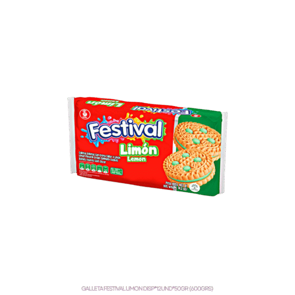 GALLETA FESTIVAL LIMON 24DISPX12UNDX50GR (600GRS)