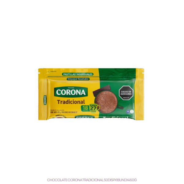 CHOCOLATE CORONA TRADICIONAL 50DISPX18UNDX450G