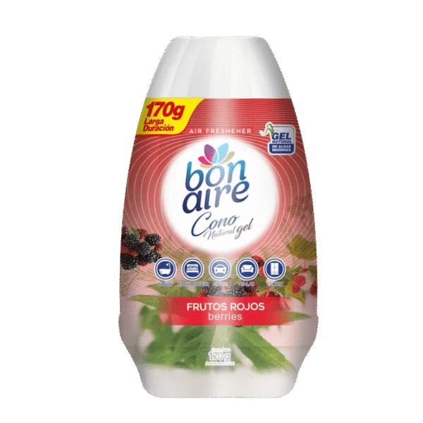 BONAIRE NATURAL GEL FRUTOS ROJOS 12UND*170GRS