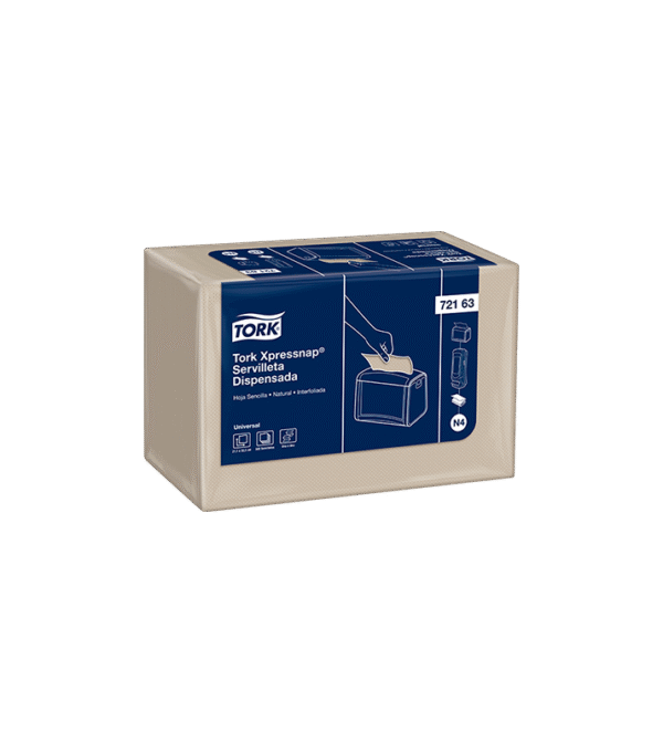 SERVILLETA TORK RECTANGULAR XPS NATURAL 12DISPX500UND