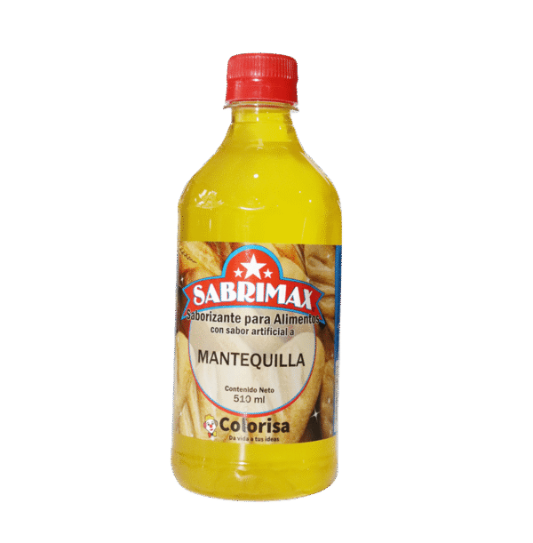 SABORIZANTE SABRIMAX SABOR MANTEQUILLA COLORISA 24UNDX500ML