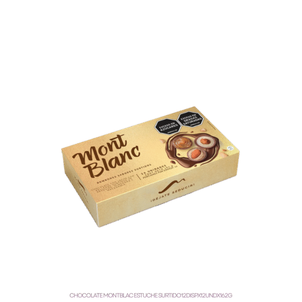CHOCOLATE MONTBLAC ESTUCHE SURTIDO 12DISPX12UNDX162G