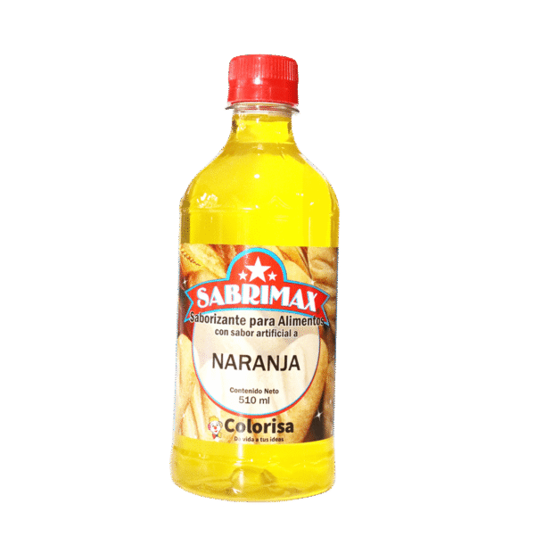 SABORIZANTE SABRIMAX SABOR NARANJA COLORISA 24UNDX500ML