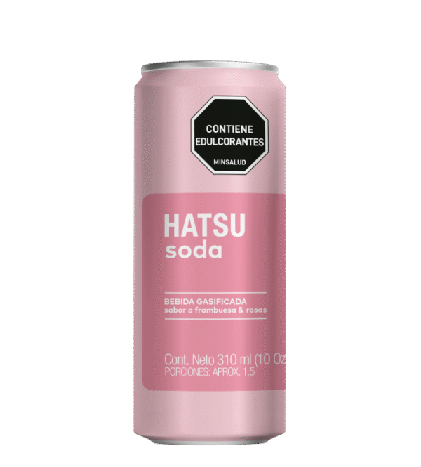 SODA HATSU FRAMBUESA Y ROSAS LATA 24UNDX269ML