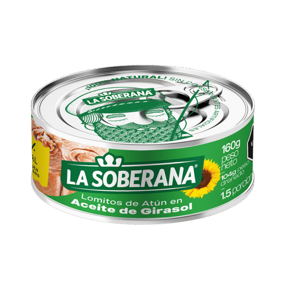 ATUN LOMITOS EN ACEITE LA SOBERANA 48UNDX140G