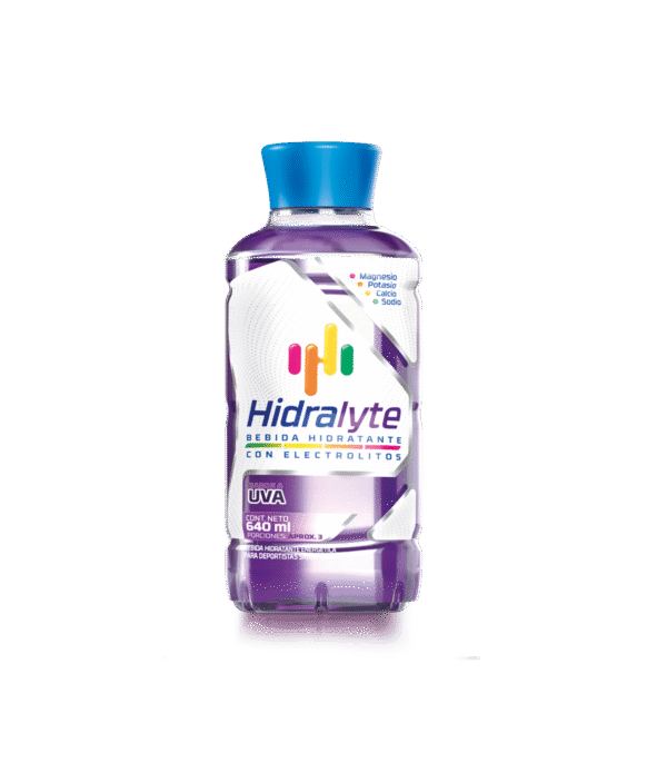 HIDRALYTE SABOR UVA 4DISPX6UNDX640ML